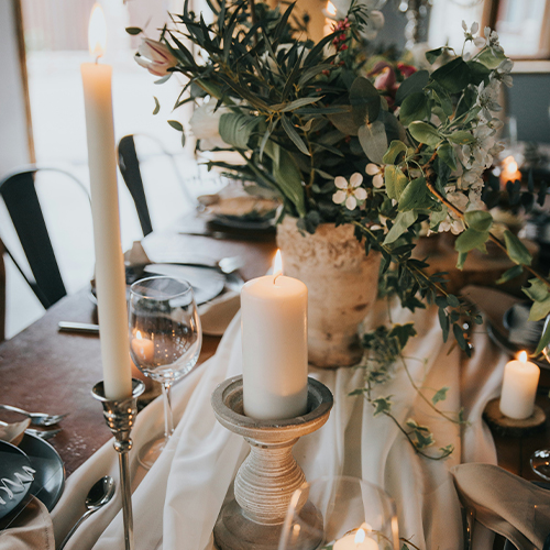 D&eacute;coration de table hivernale